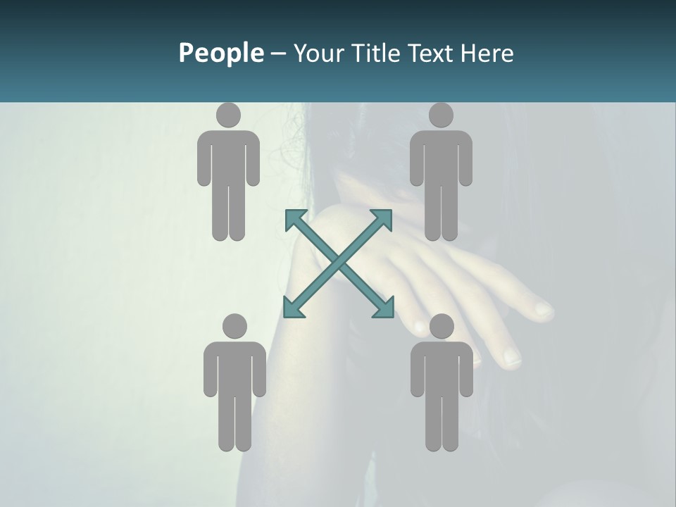 A Woman Covering Her Face With Her Hands PowerPoint Template