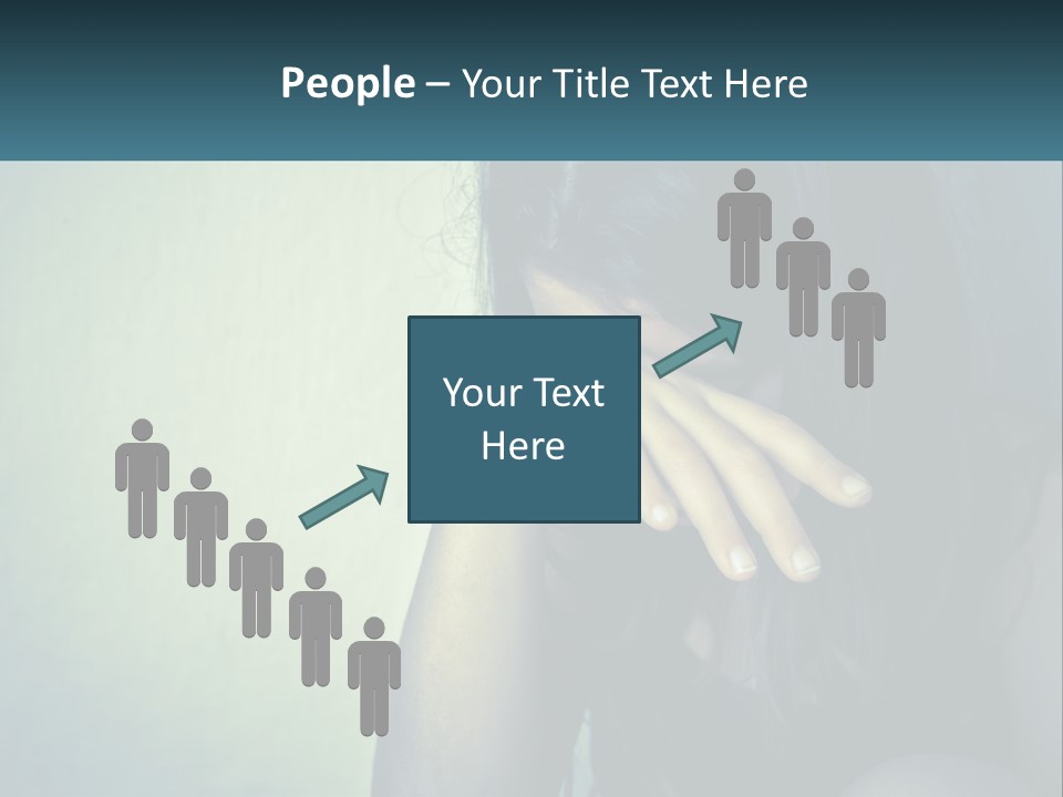 A Woman Covering Her Face With Her Hands PowerPoint Template