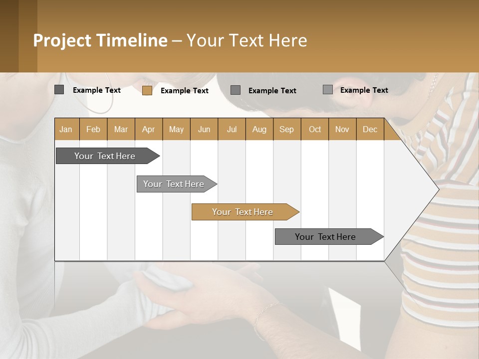 A Man And A Woman Looking At A Cell Phone PowerPoint Template