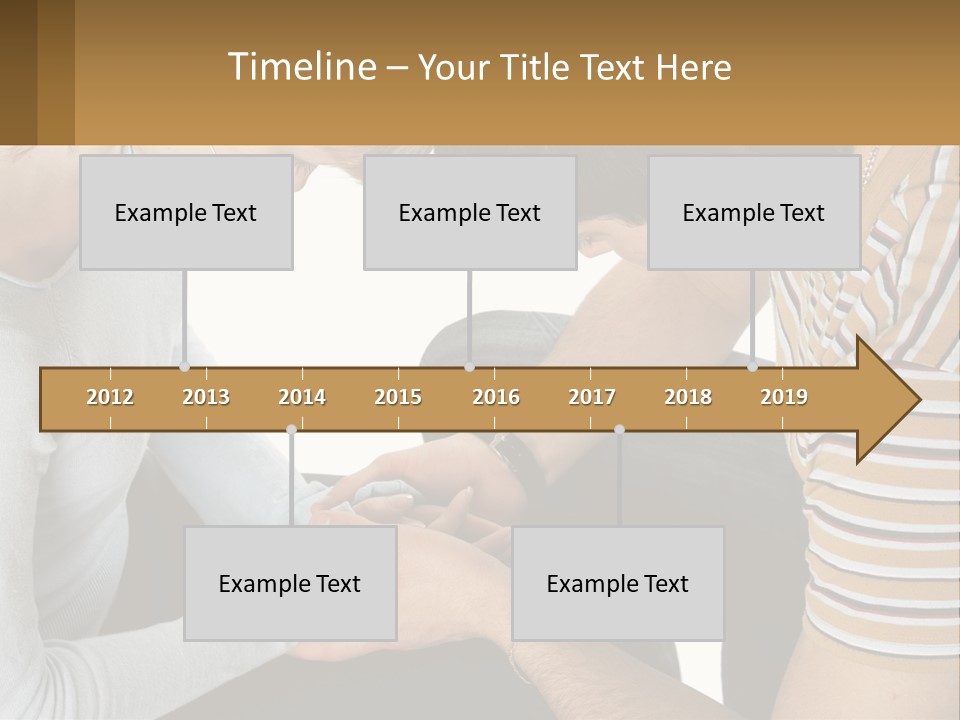 A Man And A Woman Looking At A Cell Phone PowerPoint Template