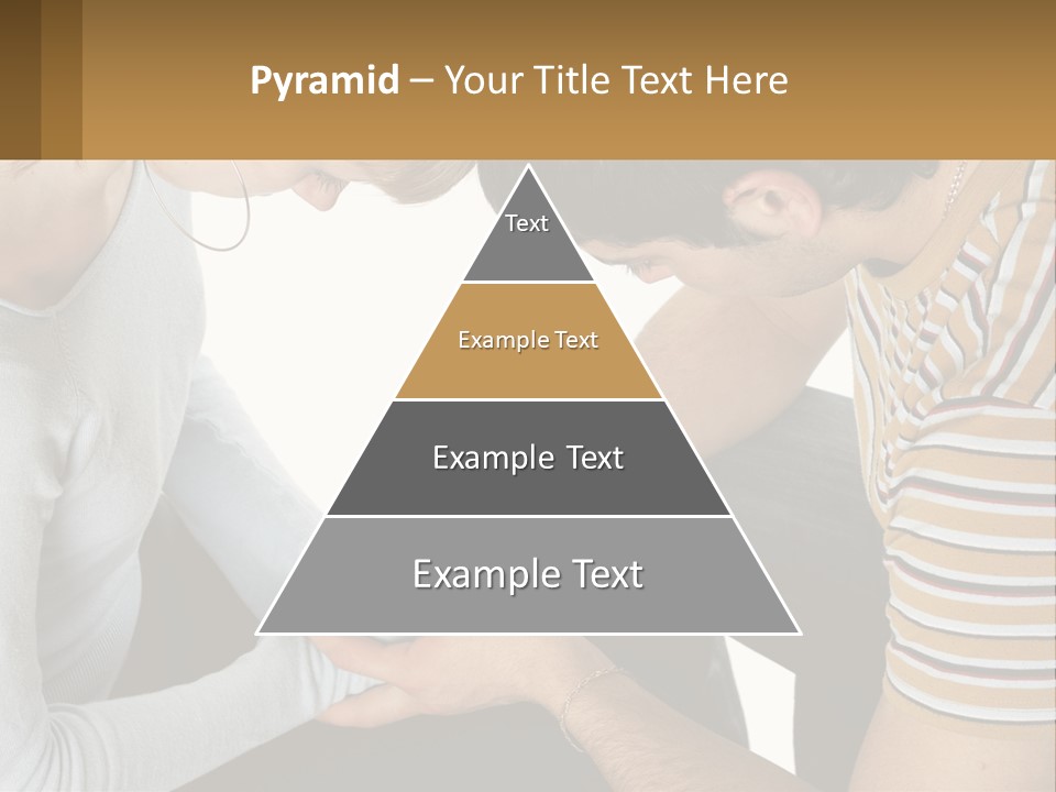 A Man And A Woman Looking At A Cell Phone PowerPoint Template