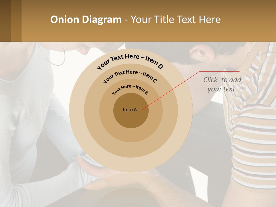 A Man And A Woman Looking At A Cell Phone PowerPoint Template