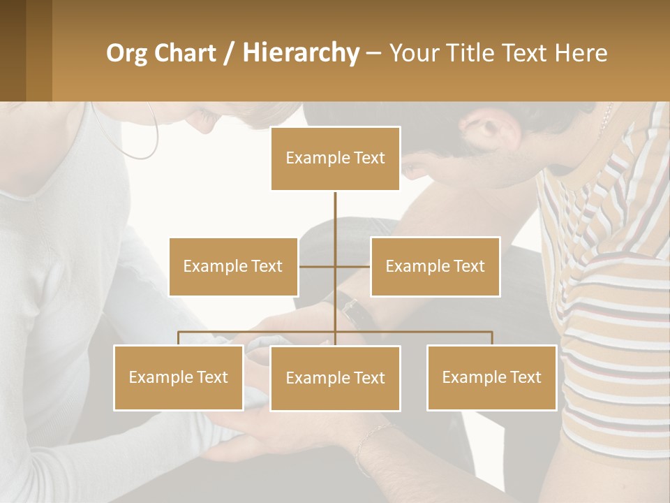 A Man And A Woman Looking At A Cell Phone PowerPoint Template