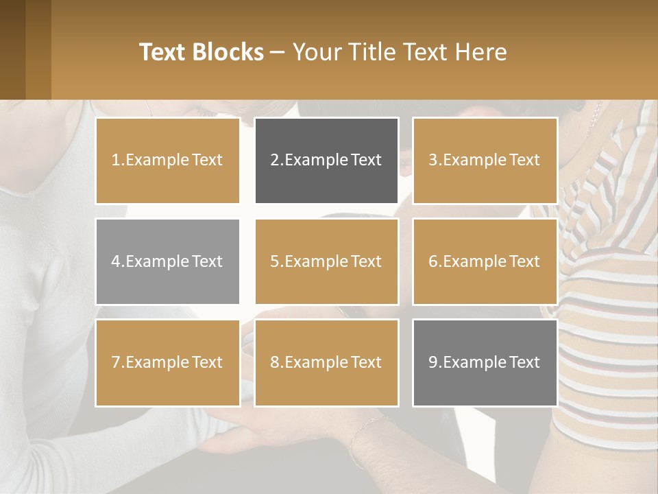 A Man And A Woman Looking At A Cell Phone PowerPoint Template