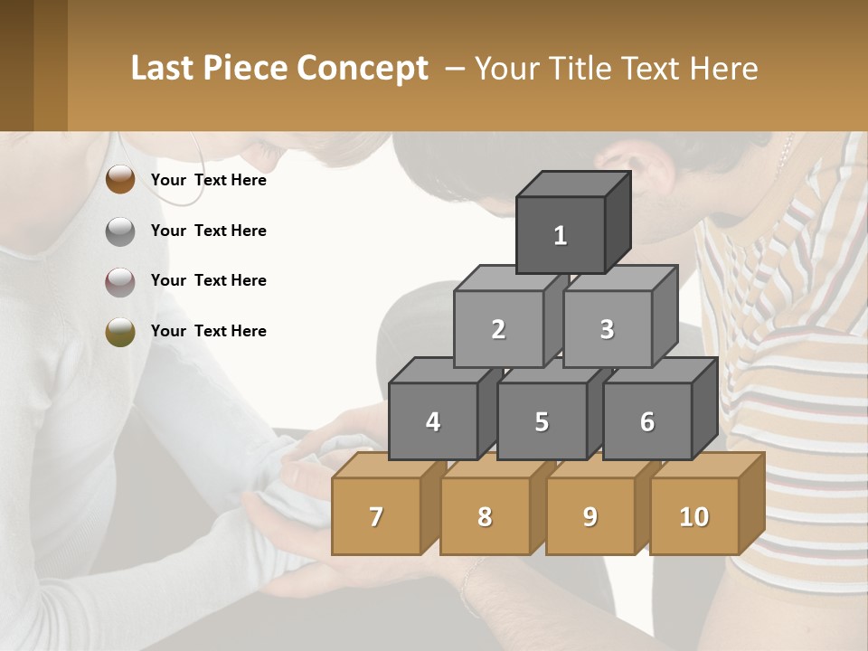 A Man And A Woman Looking At A Cell Phone PowerPoint Template