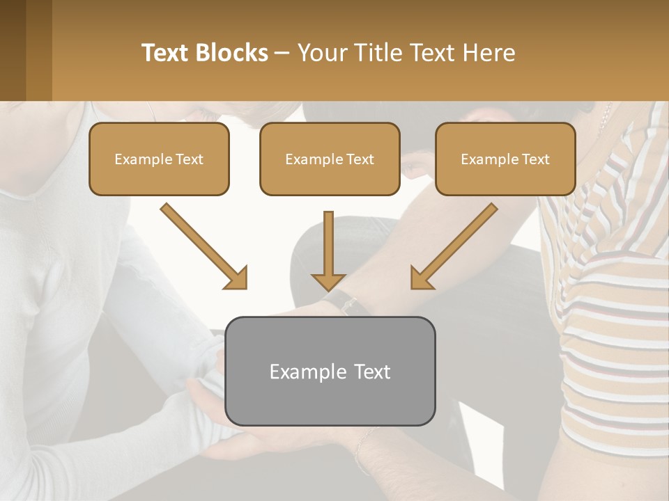 A Man And A Woman Looking At A Cell Phone PowerPoint Template