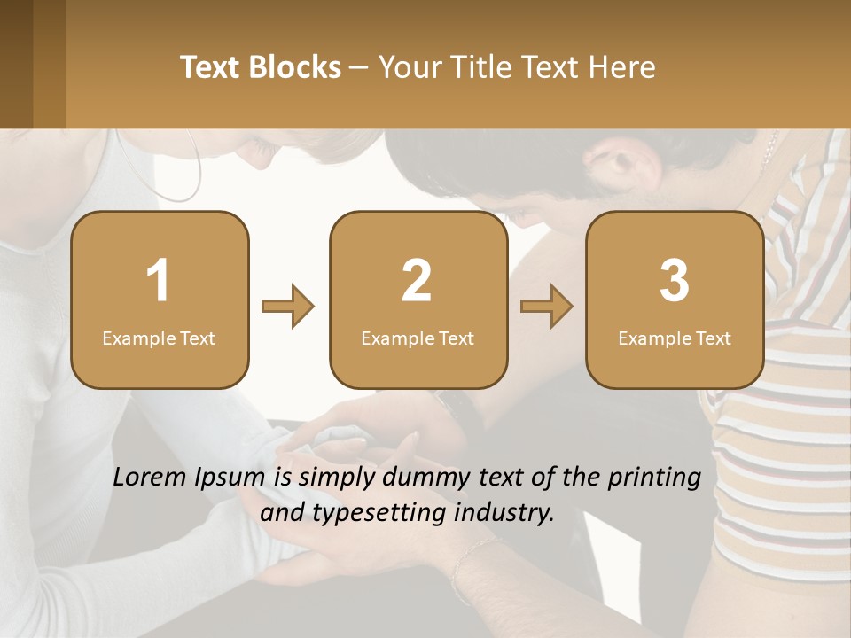 A Man And A Woman Looking At A Cell Phone PowerPoint Template