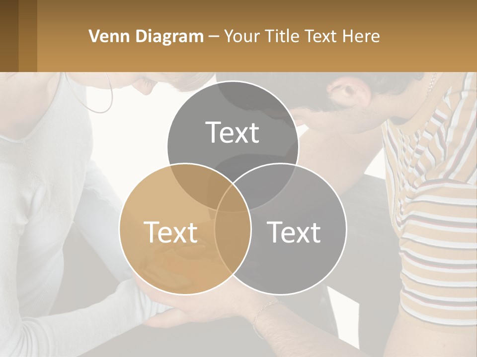 A Man And A Woman Looking At A Cell Phone PowerPoint Template