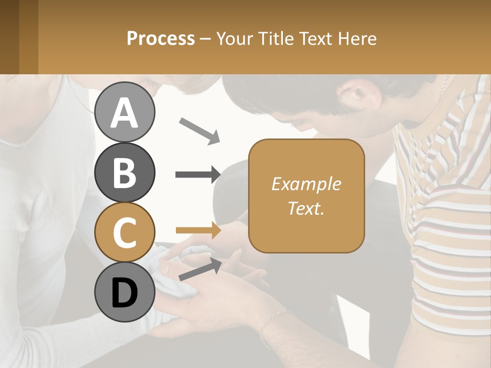 A Man And A Woman Looking At A Cell Phone PowerPoint Template