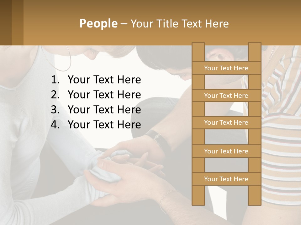 A Man And A Woman Looking At A Cell Phone PowerPoint Template