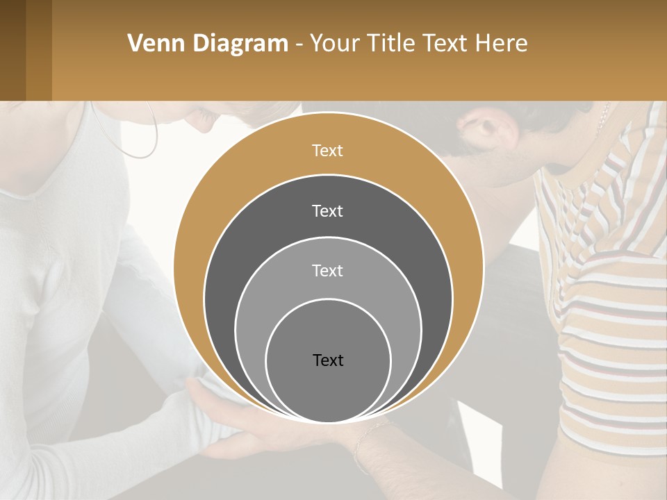 A Man And A Woman Looking At A Cell Phone PowerPoint Template