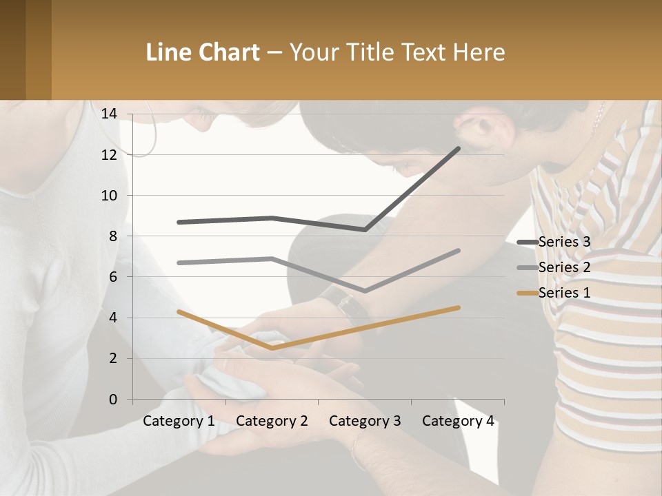 A Man And A Woman Looking At A Cell Phone PowerPoint Template