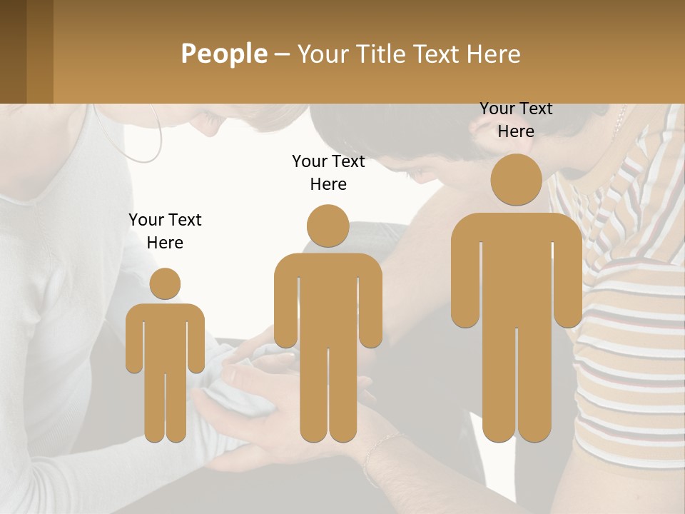 A Man And A Woman Looking At A Cell Phone PowerPoint Template