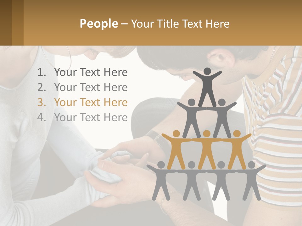 A Man And A Woman Looking At A Cell Phone PowerPoint Template