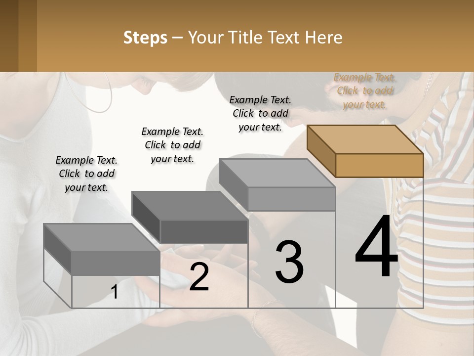 A Man And A Woman Looking At A Cell Phone PowerPoint Template