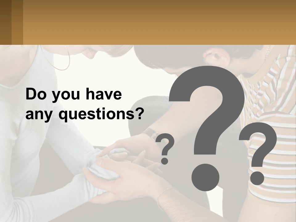 A Man And A Woman Looking At A Cell Phone PowerPoint Template