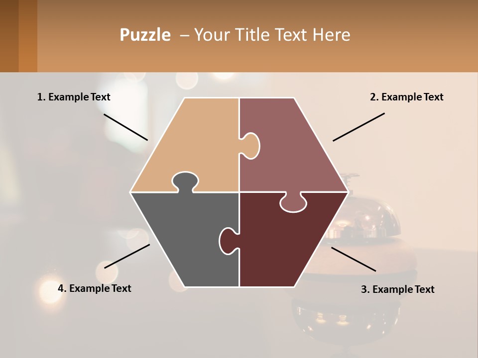 A Table With A Bell On Top Of It PowerPoint Template
