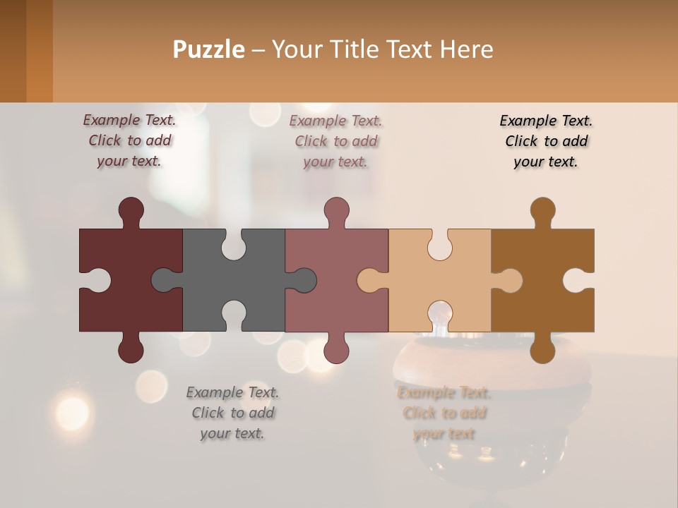 A Table With A Bell On Top Of It PowerPoint Template