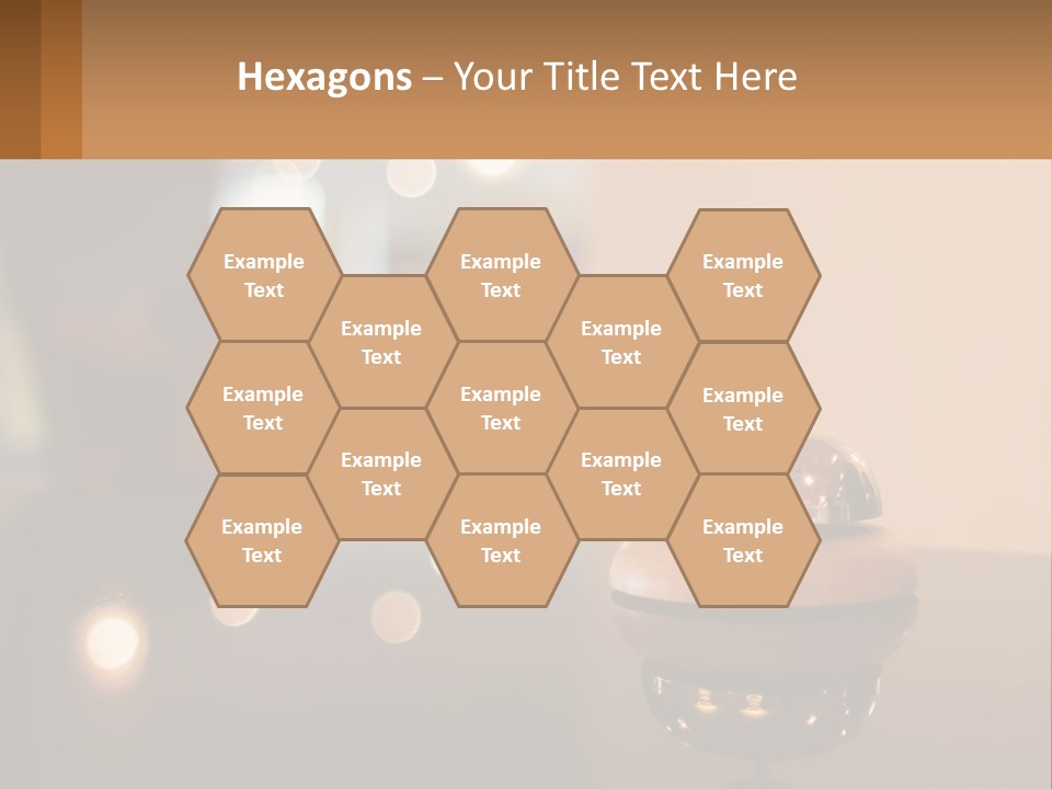 A Table With A Bell On Top Of It PowerPoint Template