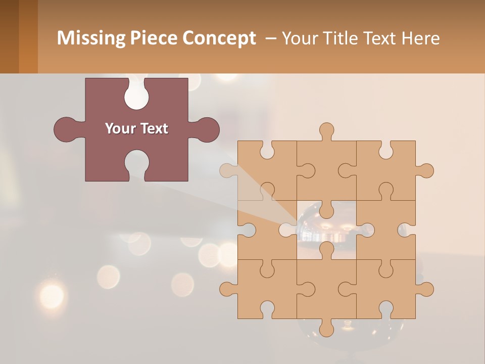 A Table With A Bell On Top Of It PowerPoint Template