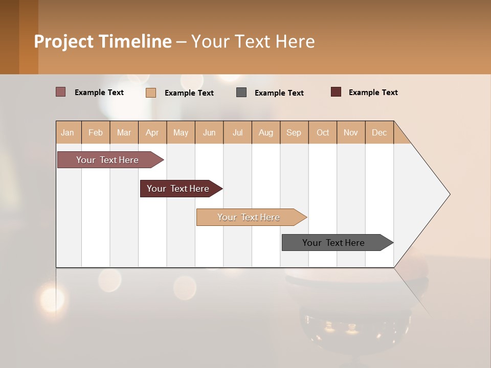 A Table With A Bell On Top Of It PowerPoint Template