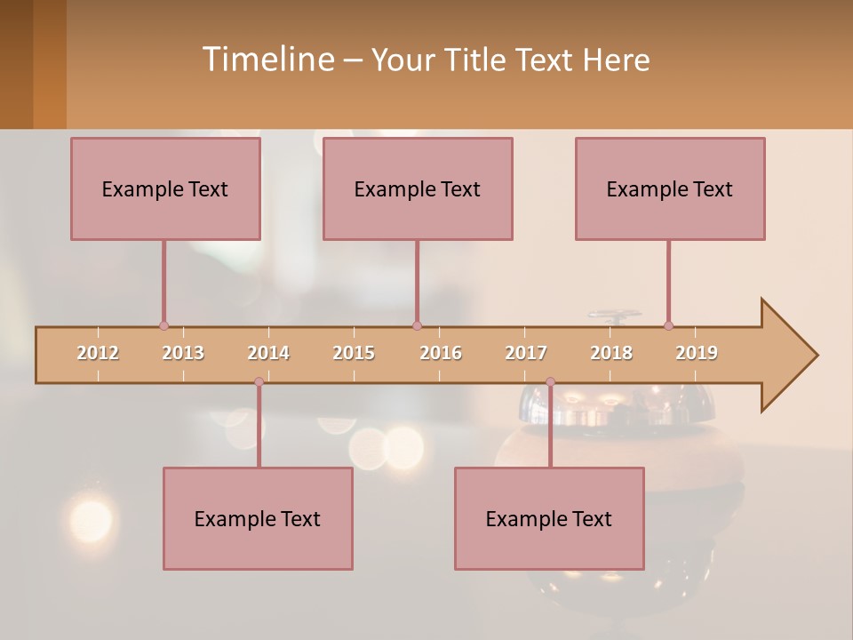 A Table With A Bell On Top Of It PowerPoint Template