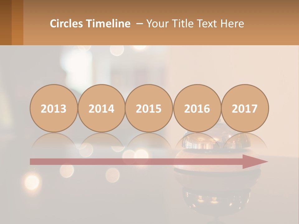 A Table With A Bell On Top Of It PowerPoint Template