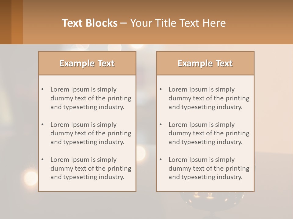 A Table With A Bell On Top Of It PowerPoint Template
