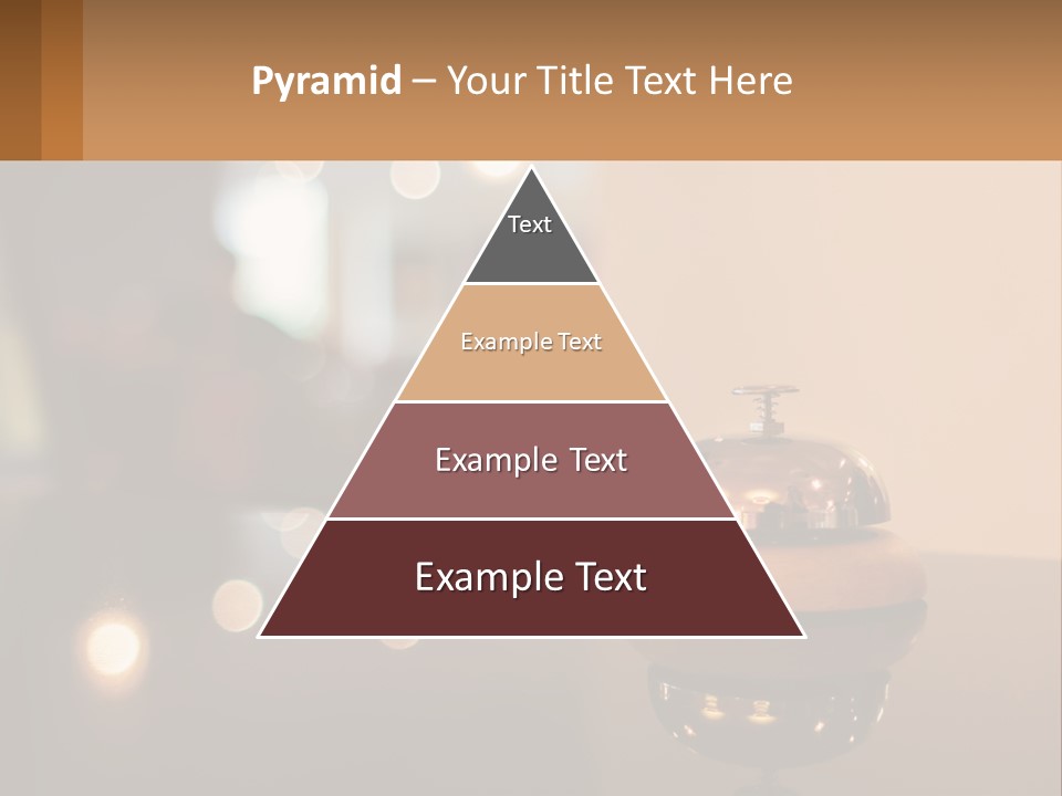 A Table With A Bell On Top Of It PowerPoint Template