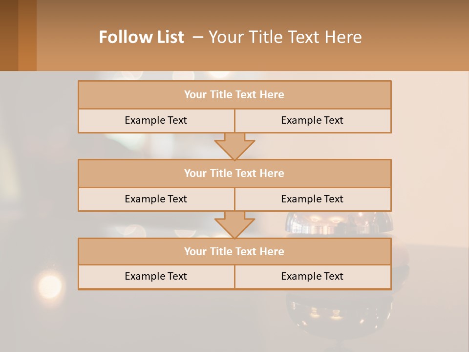 A Table With A Bell On Top Of It PowerPoint Template