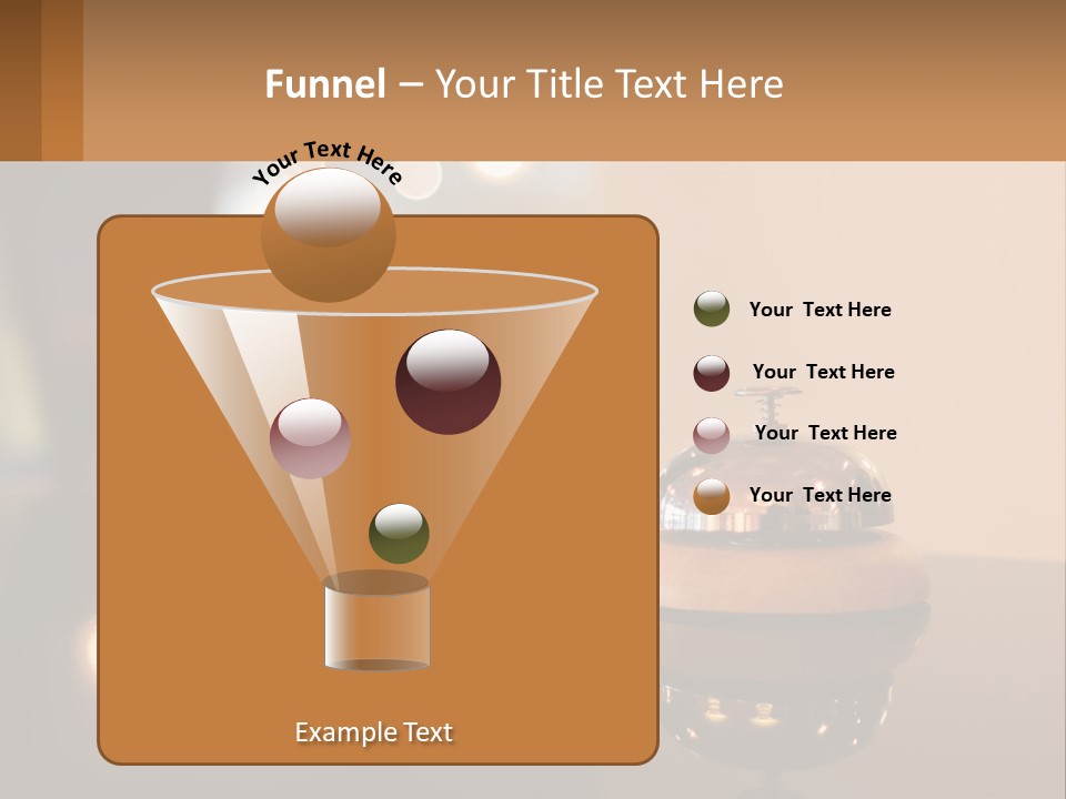 A Table With A Bell On Top Of It PowerPoint Template