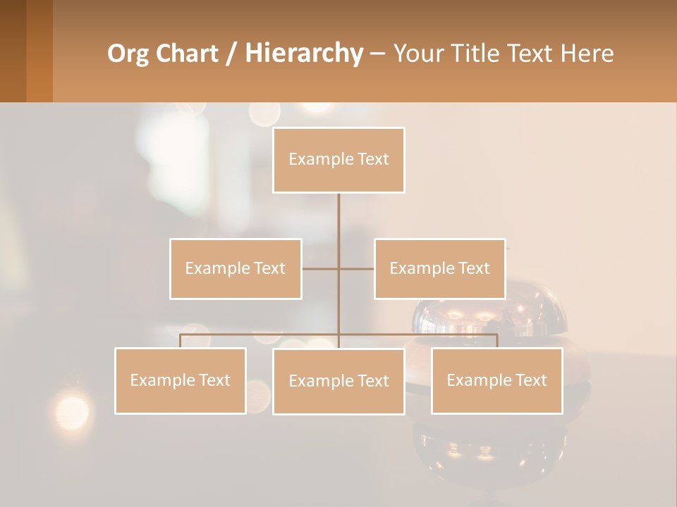 A Table With A Bell On Top Of It PowerPoint Template