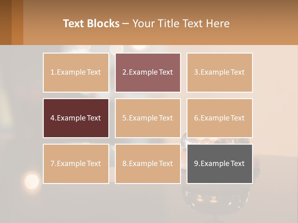 A Table With A Bell On Top Of It PowerPoint Template