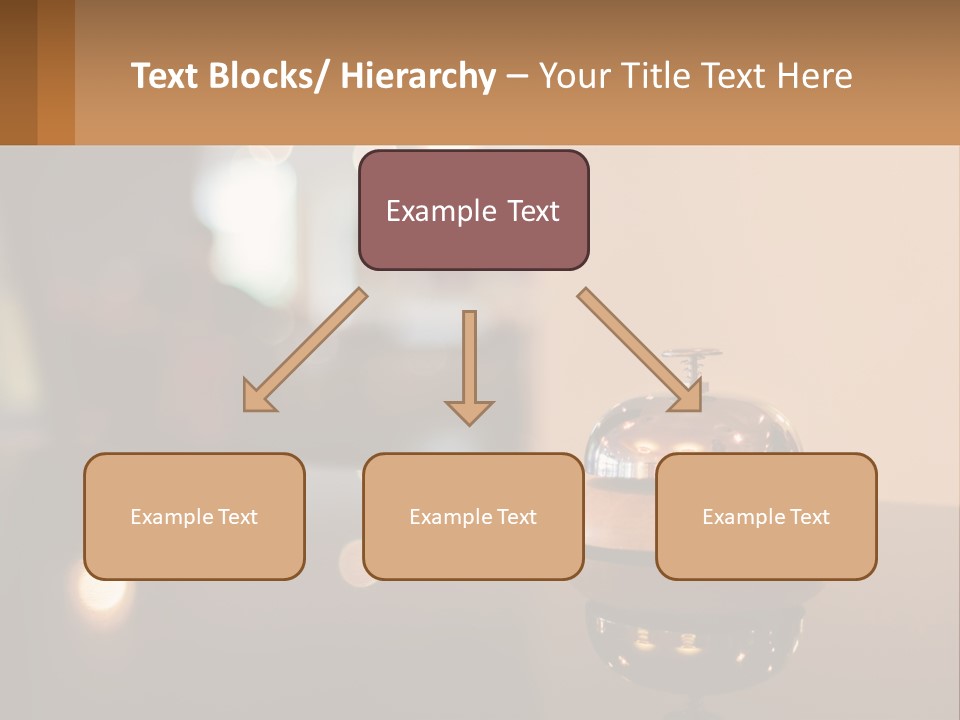 A Table With A Bell On Top Of It PowerPoint Template