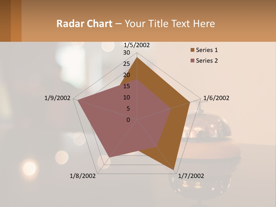 A Table With A Bell On Top Of It PowerPoint Template