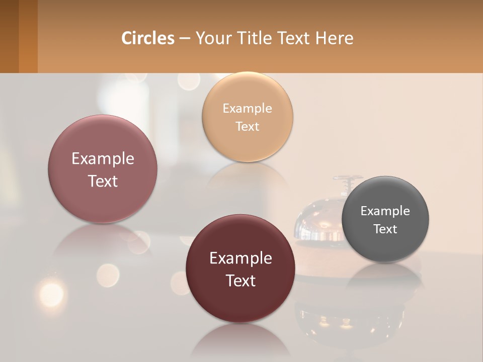 A Table With A Bell On Top Of It PowerPoint Template