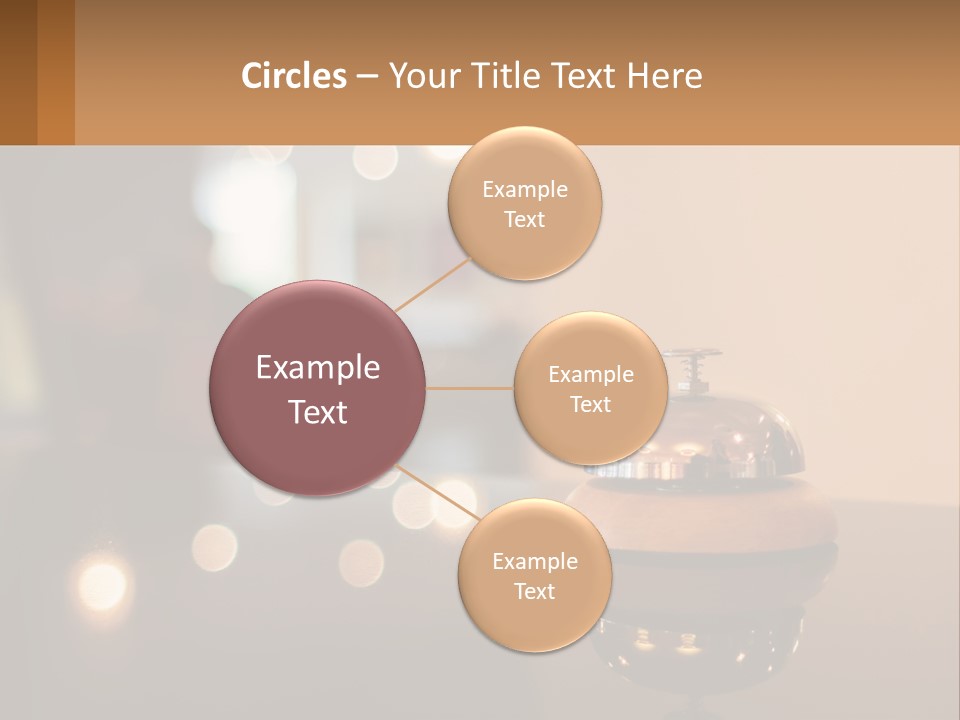 A Table With A Bell On Top Of It PowerPoint Template