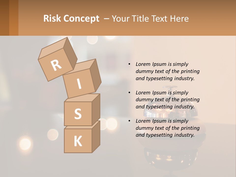 A Table With A Bell On Top Of It PowerPoint Template