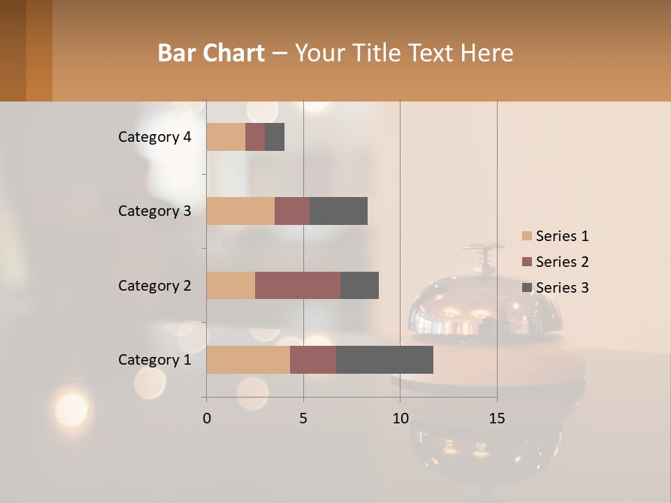 A Table With A Bell On Top Of It PowerPoint Template