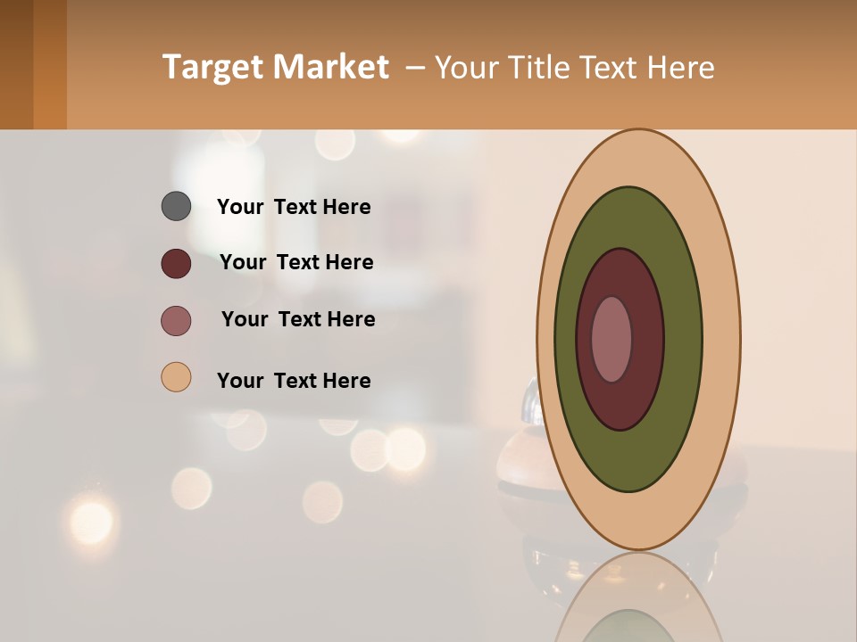 A Table With A Bell On Top Of It PowerPoint Template