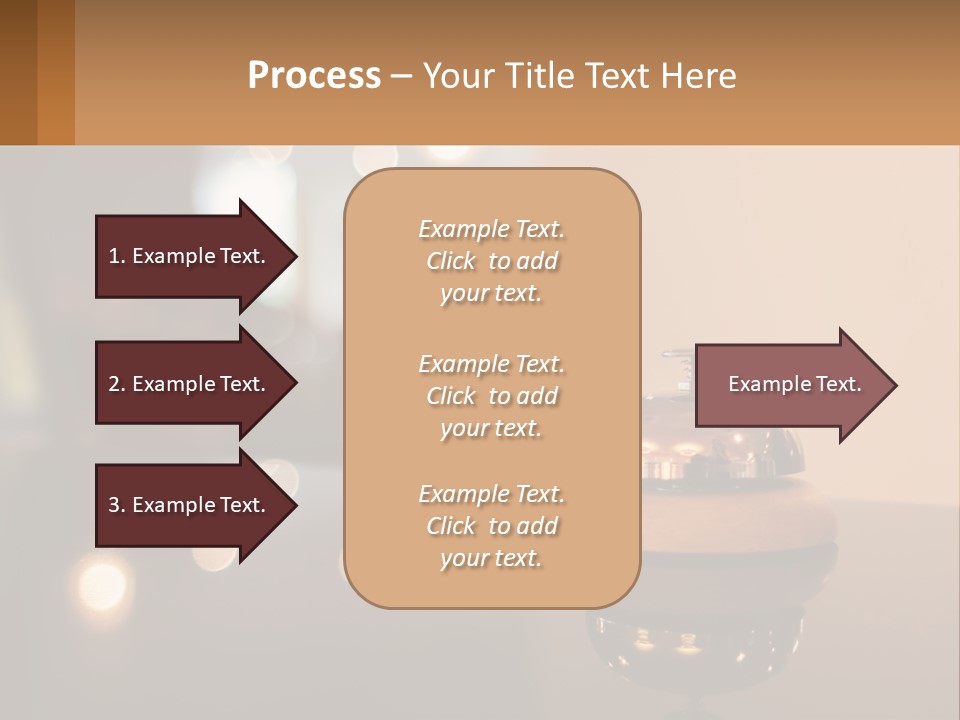 A Table With A Bell On Top Of It PowerPoint Template