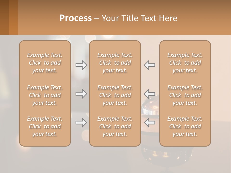 A Table With A Bell On Top Of It PowerPoint Template