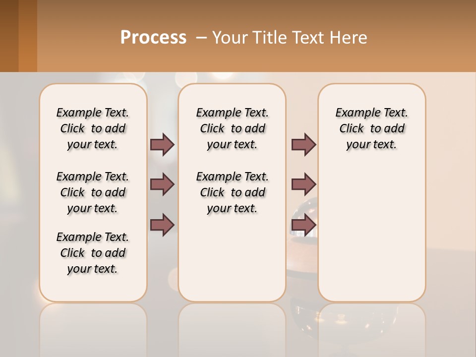 A Table With A Bell On Top Of It PowerPoint Template