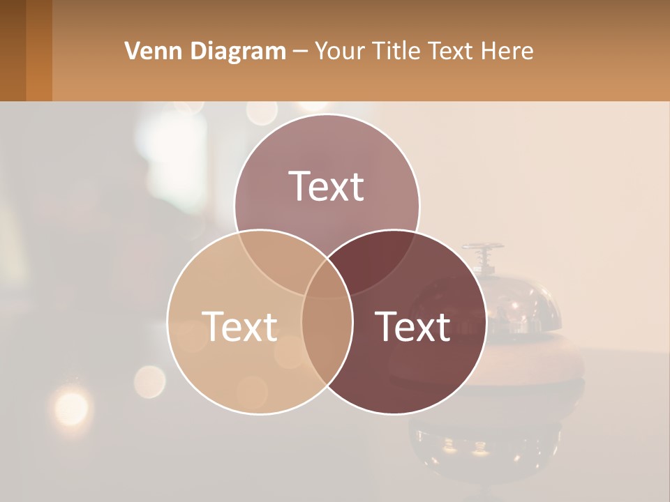 A Table With A Bell On Top Of It PowerPoint Template