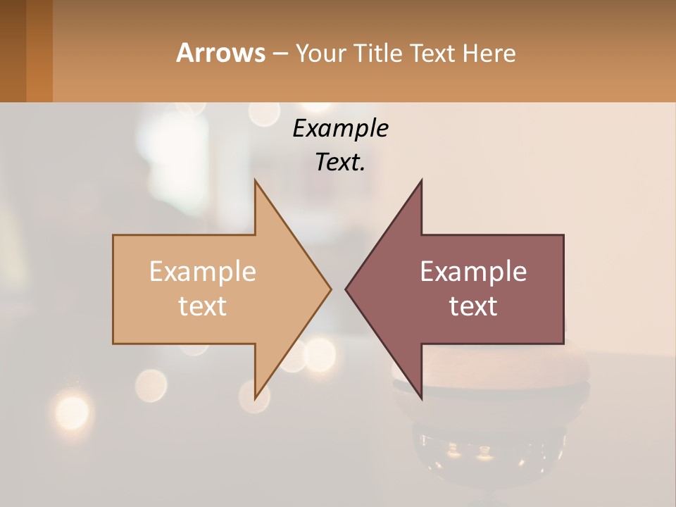 A Table With A Bell On Top Of It PowerPoint Template
