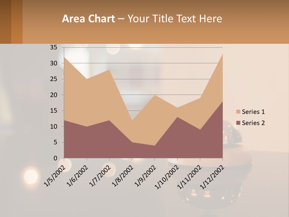 A Table With A Bell On Top Of It PowerPoint Template