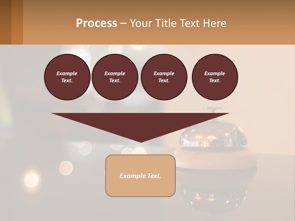 A Table With A Bell On Top Of It PowerPoint Template