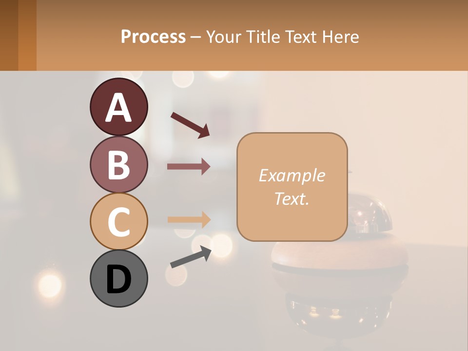 A Table With A Bell On Top Of It PowerPoint Template