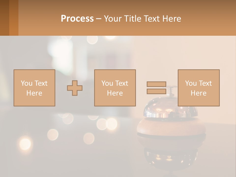 A Table With A Bell On Top Of It PowerPoint Template