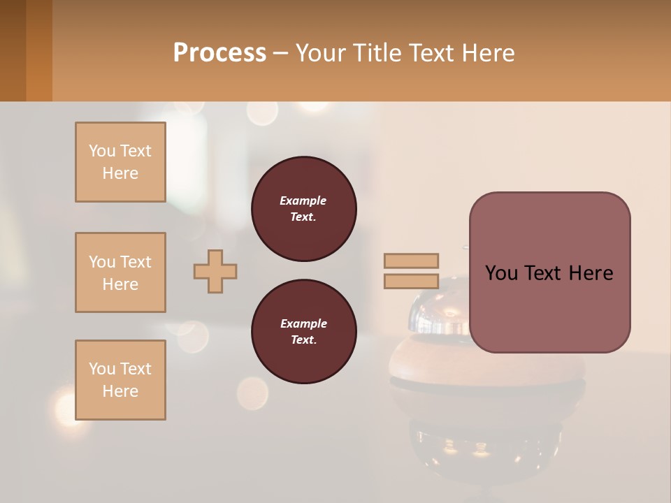 A Table With A Bell On Top Of It PowerPoint Template